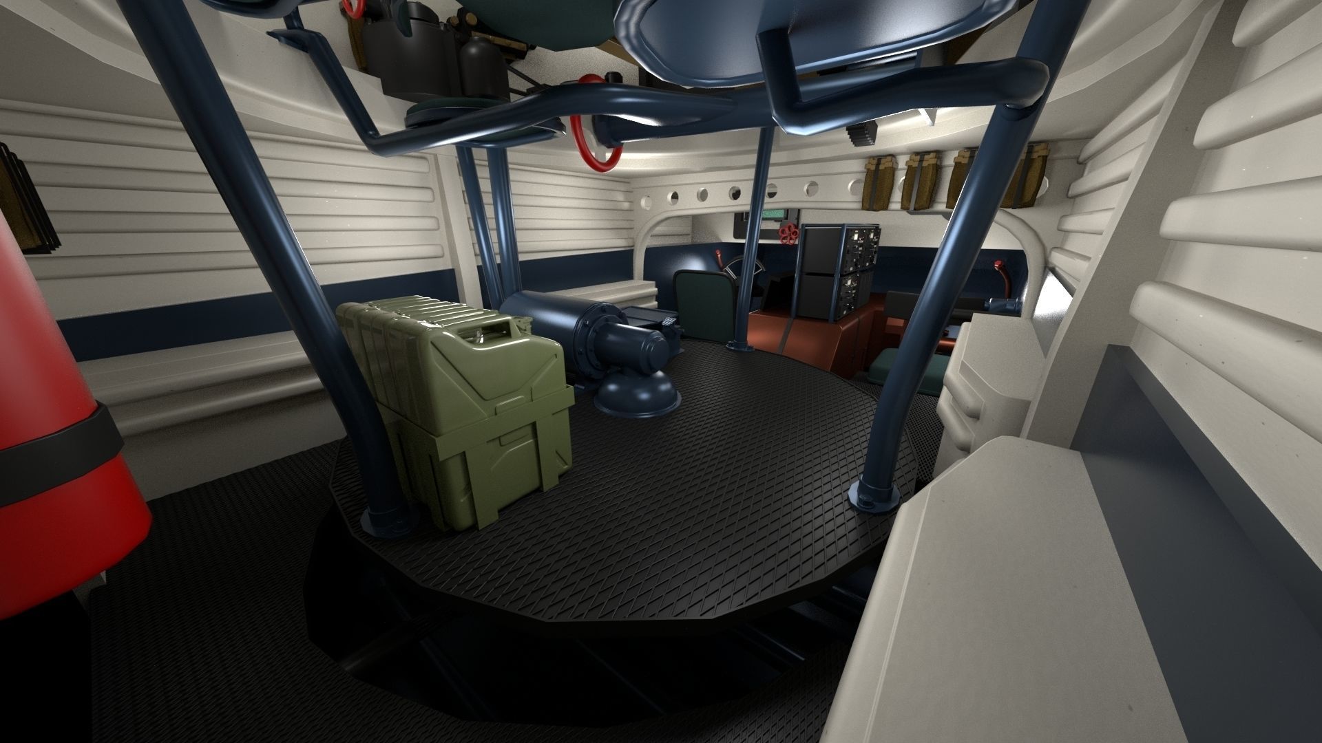 Fully built Panzer Tiger Tank Late 1944 v2 Firing 3D model_11