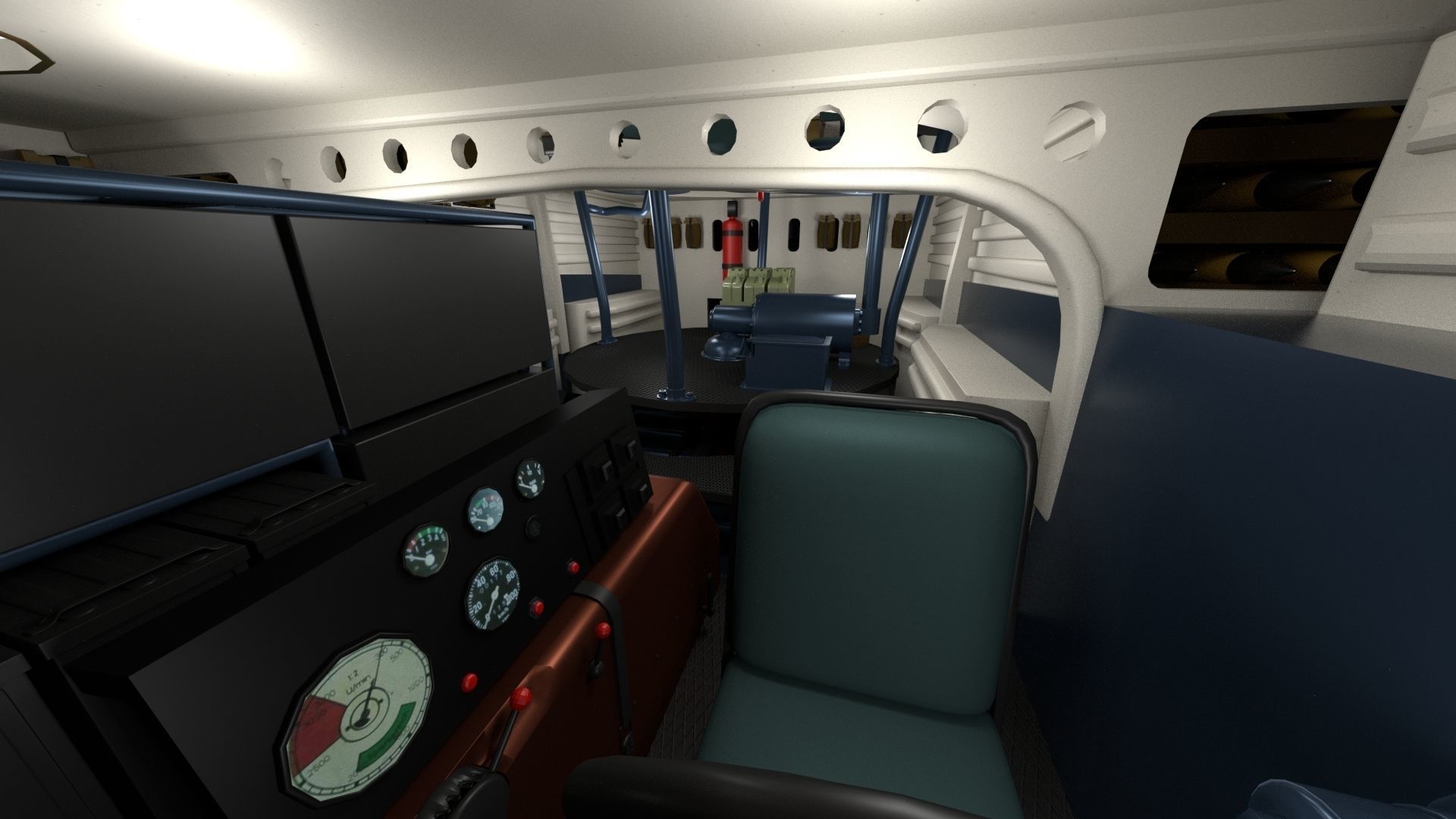 Fully built Panzer Tiger Tank Late 1944 v2 Firing 3D model_84