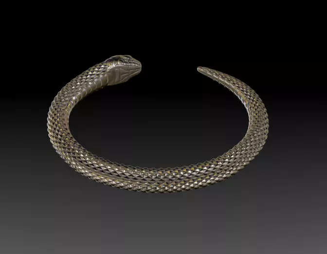 Snake Symbol of Rebirth Free 3D print model Free 3D print model_6