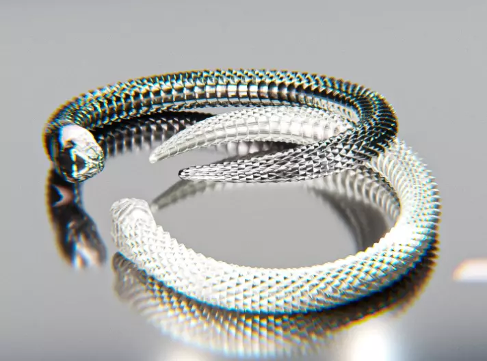 Snake Symbol of Rebirth Free 3D print model Free 3D print model_0