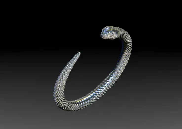 Snake Symbol of Rebirth Free 3D print model Free 3D print model_8