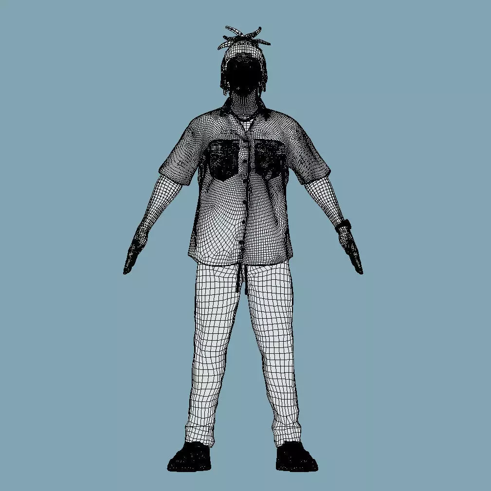 T-P Rigged KSI casual 3D model_6