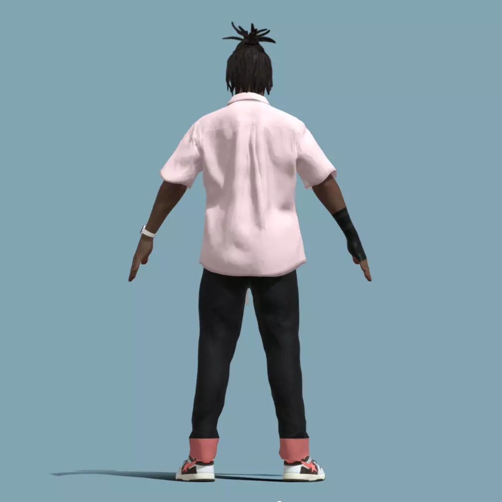 T-P Rigged KSI casual 3D model_2