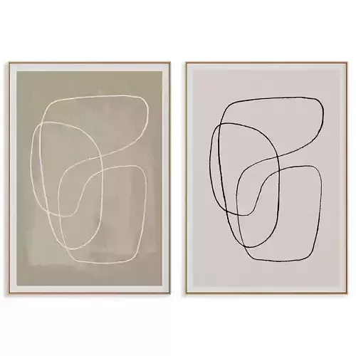 Abstract Painting Frame set