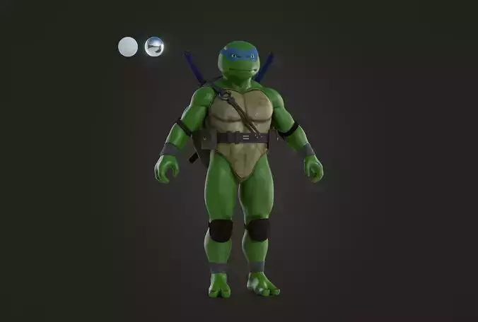 3d Character TMNT- Teenage Mutant Ninja Turtles Leonardo 