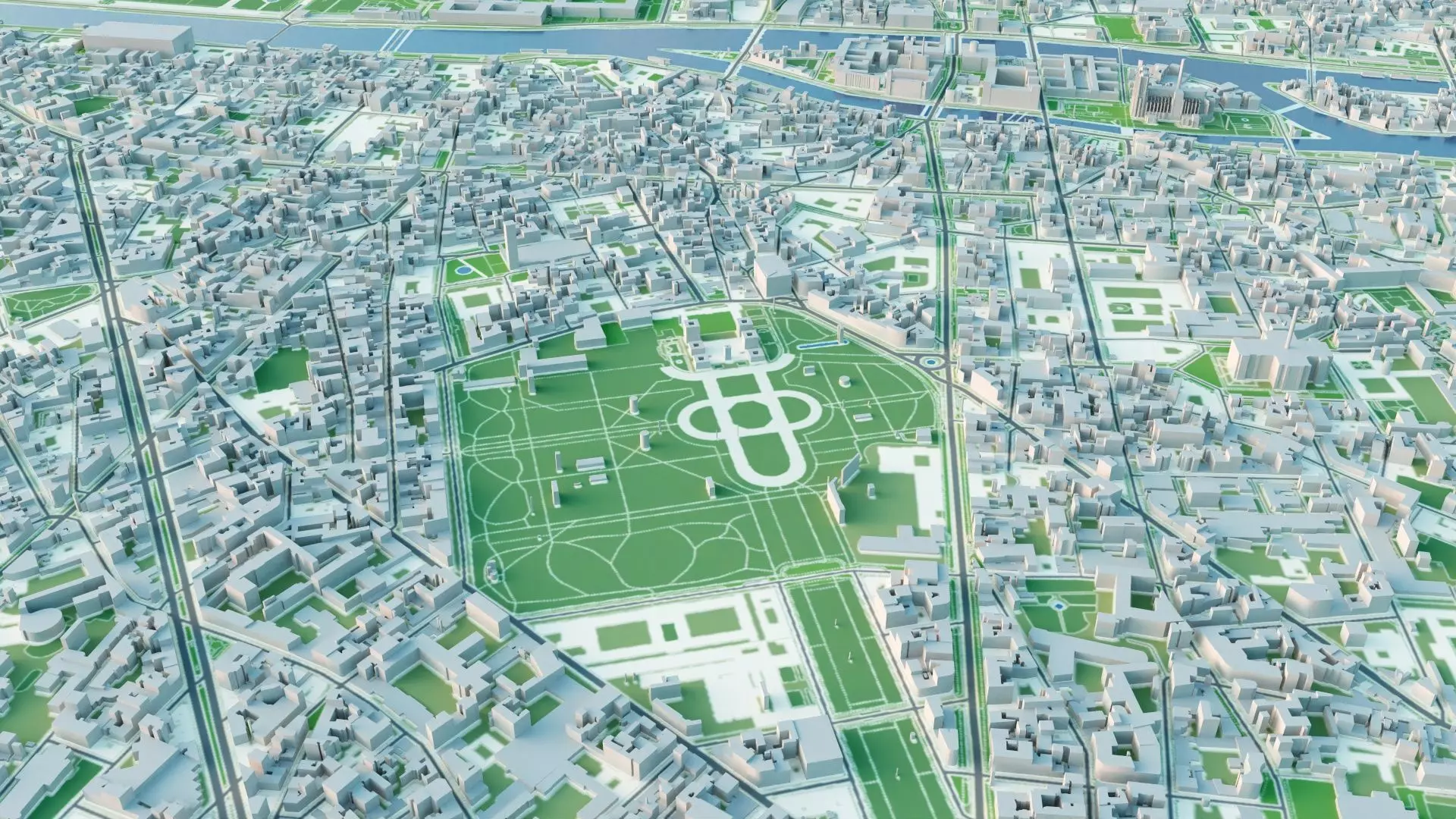 Paris City 3D model_7