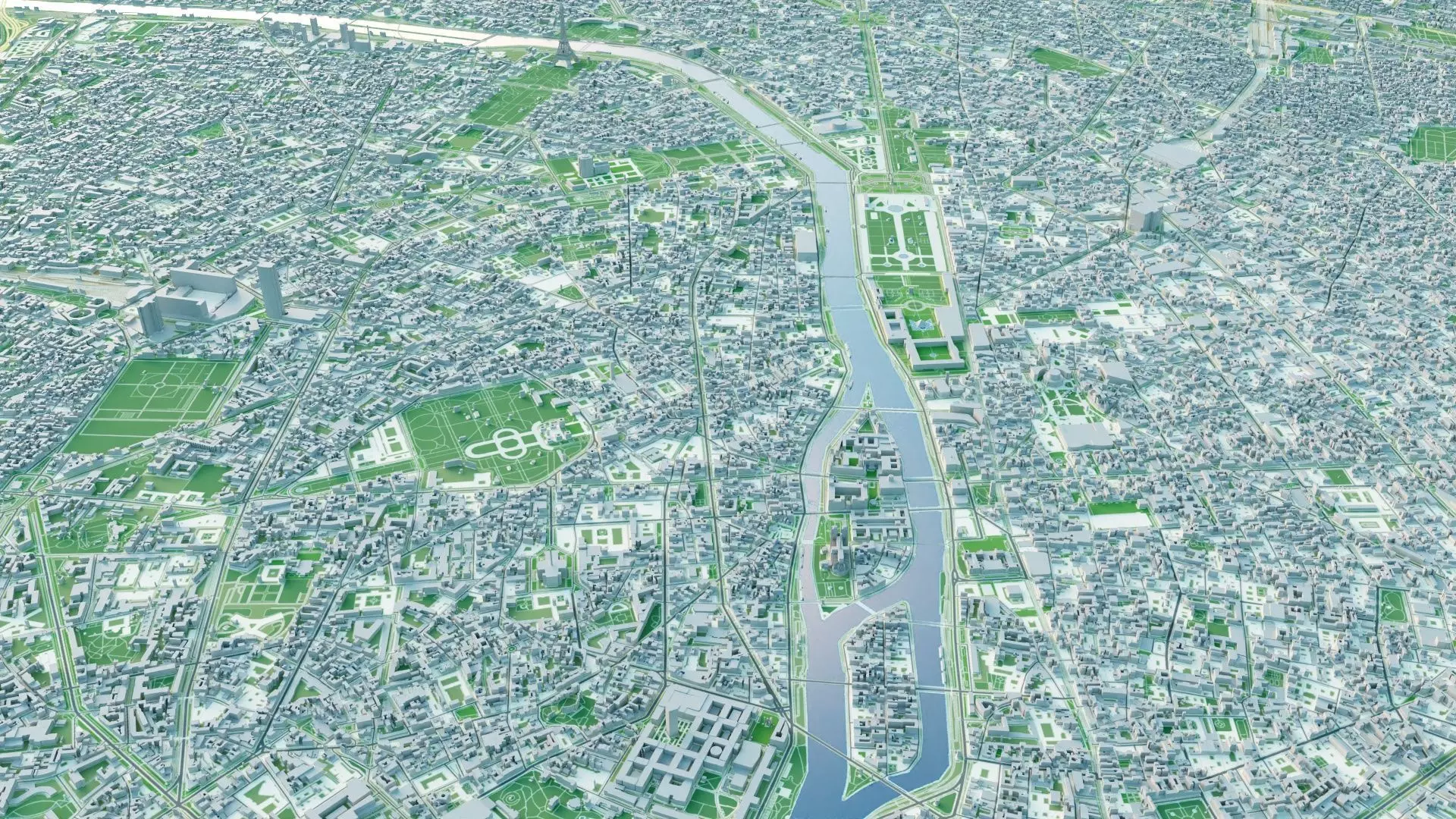 Paris City 3D model_10