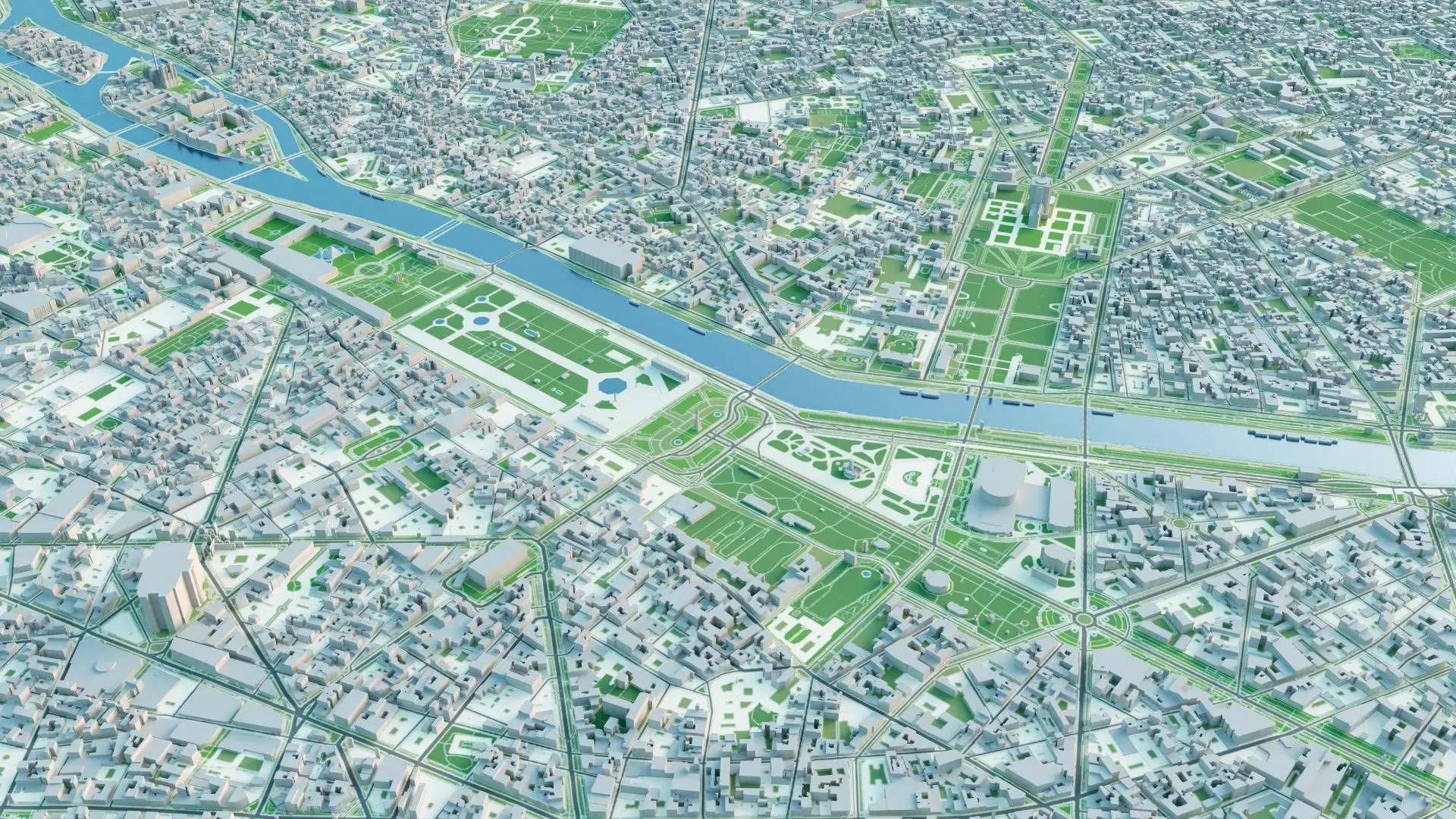 Paris City 3D model_11