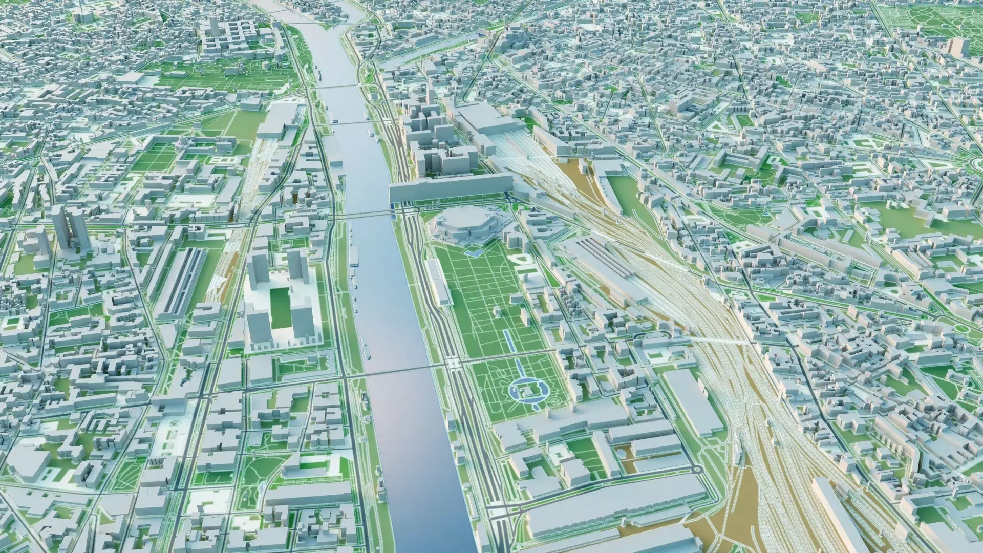 Paris City 3D model_9