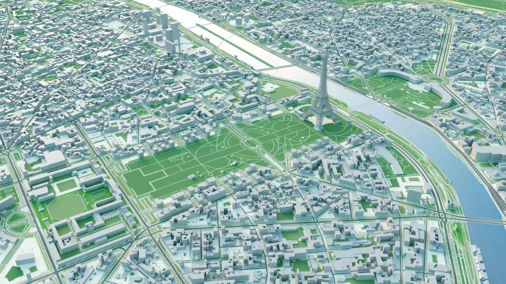 Paris City 3D model_3