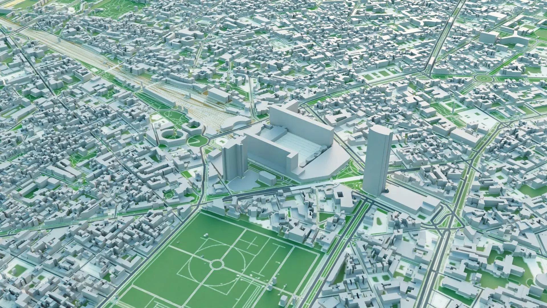 Paris City 3D model_6