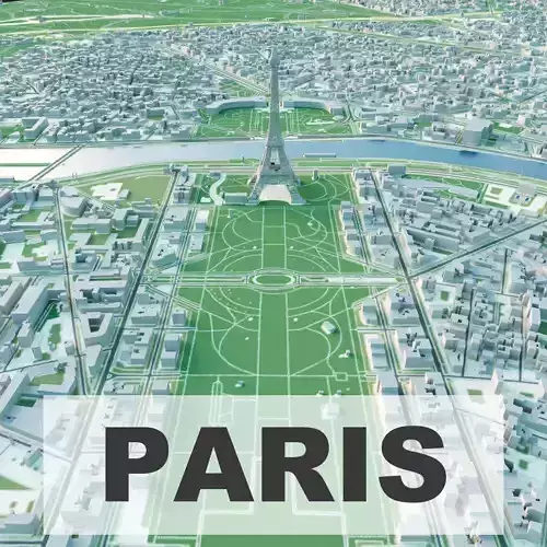 Paris City 3D model