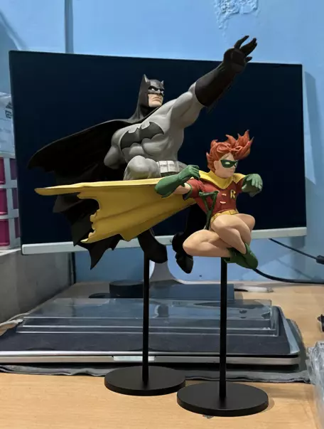 Frank Miller The Dark Knight and Girl Wonder Batman and Robin 3D print model