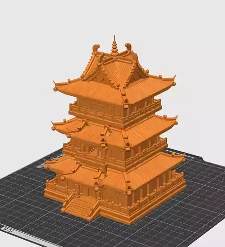 Animated Model of Ancient Chinese Towers