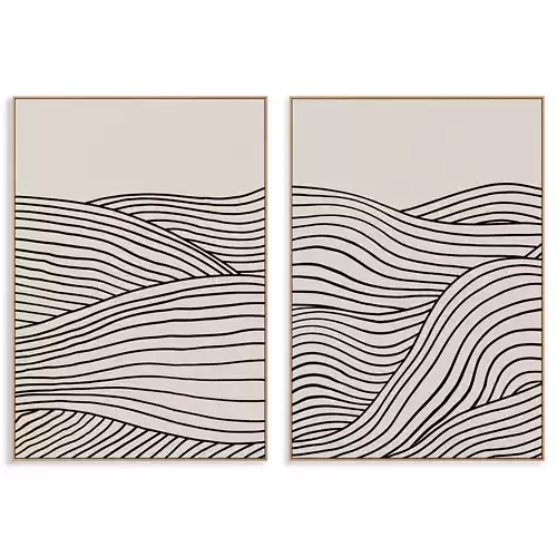 Abstract Painting Frame set