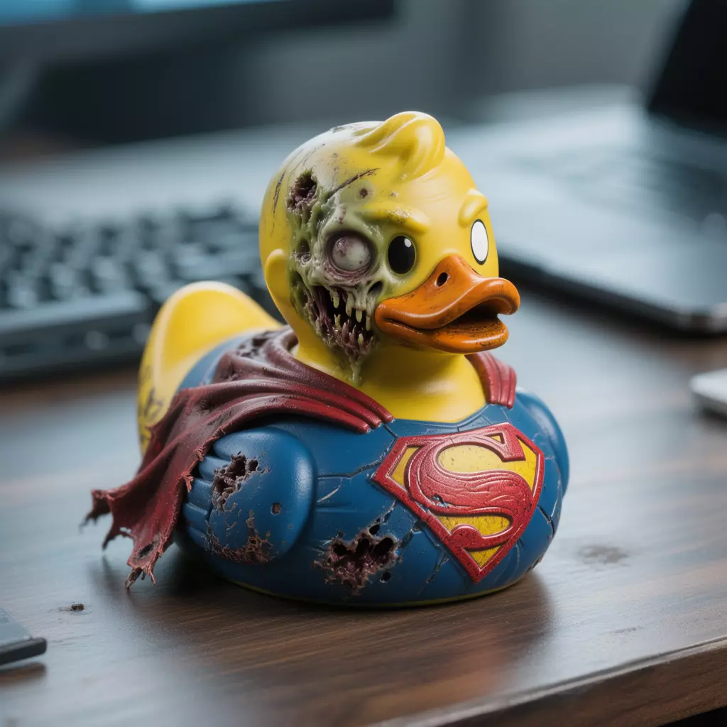 Rubber Duck - Super man - Marval Zombie - 3D print 3D print model_0
