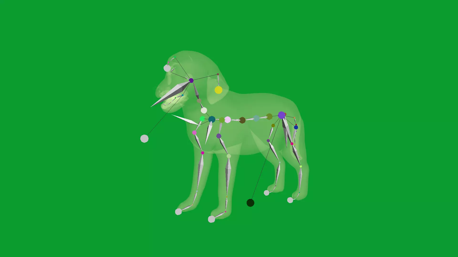 Golden Retriever Puppy Dog Low-poly 3D model_13