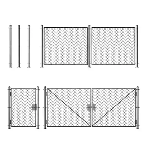 Aluminum Mesh Fence Wicket Gate Chain Link Fence