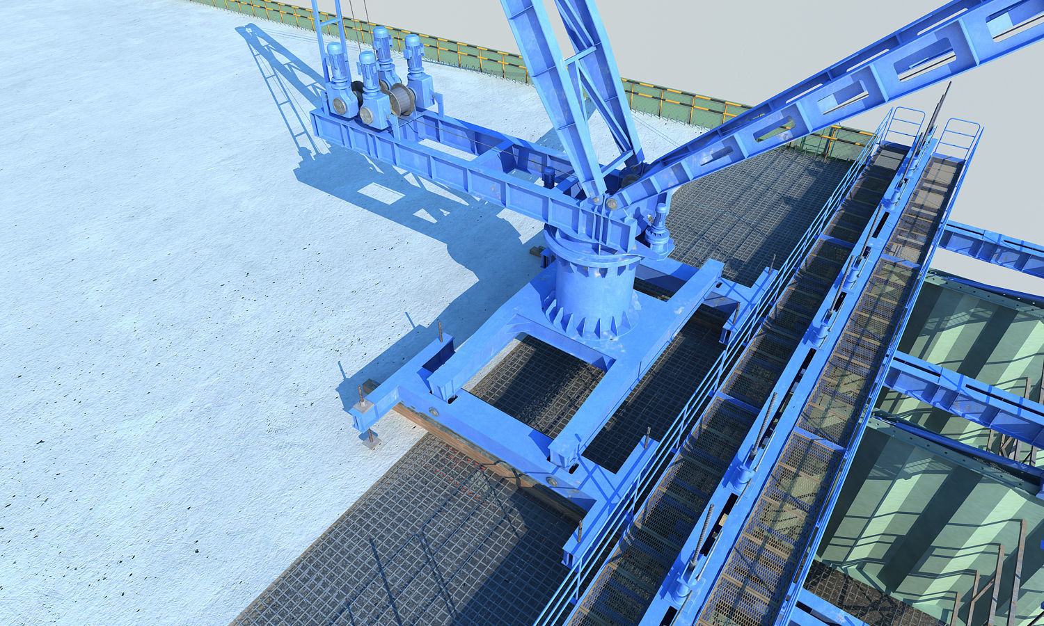 Bridge construction hanging basket 3D model_8