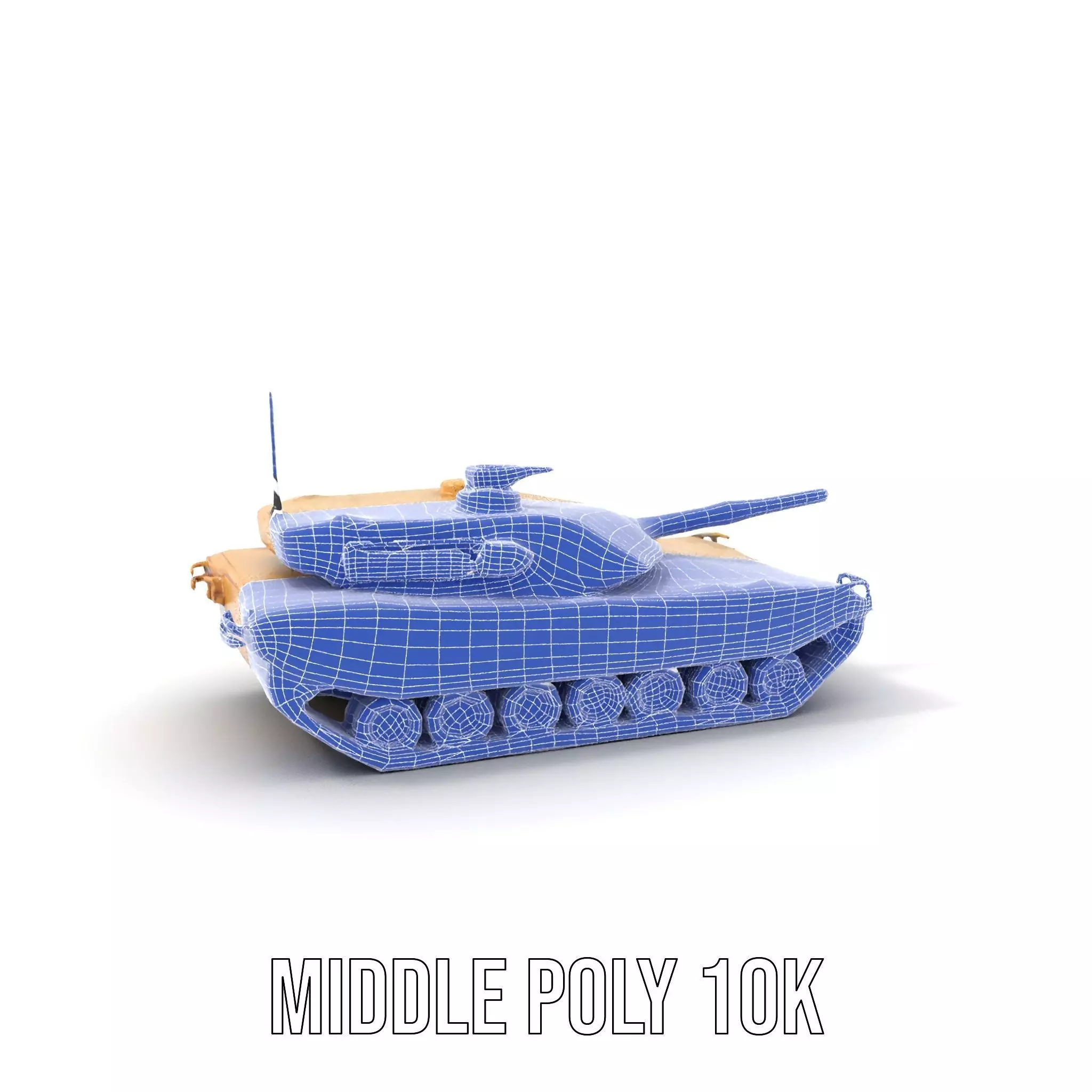 Desert Camouflage Tank model pack Low-poly 3D model_13