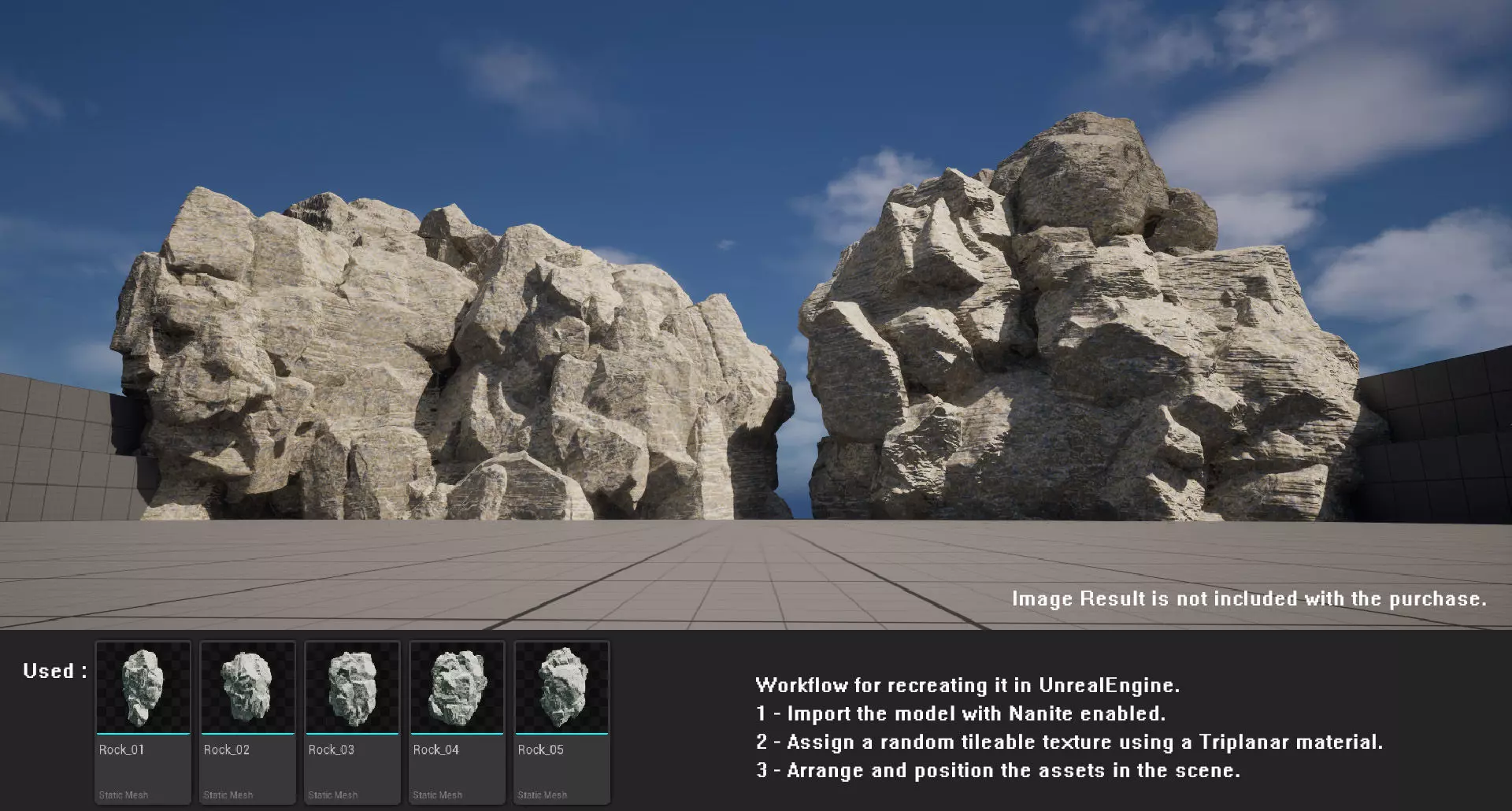 Stylized Realistic Highpoly Rock Bundle - CG And Games - 01 - 05 3D model