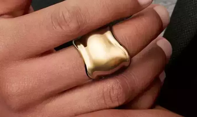 Jewelry Tiffany Bone Ring Gold