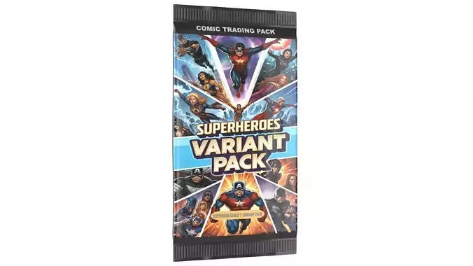 Superhero Trading Card Booster Pack
