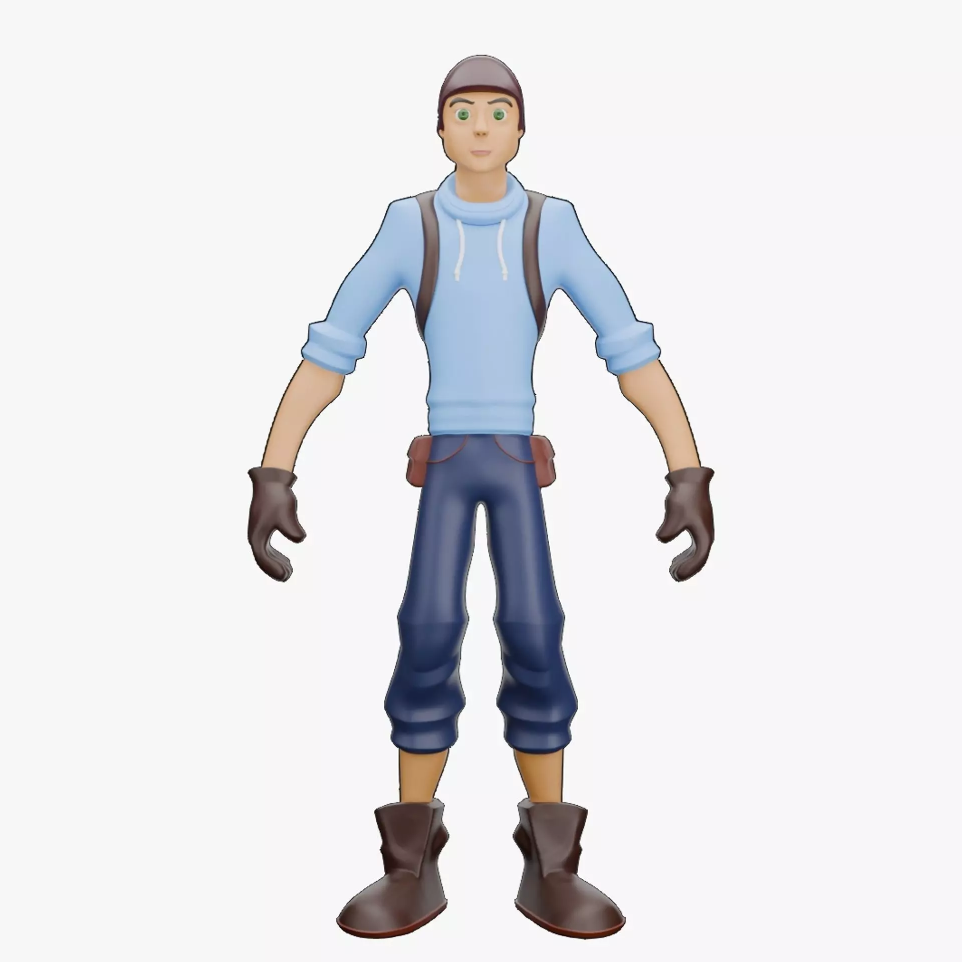 Cartoon Character CC2 3D print model