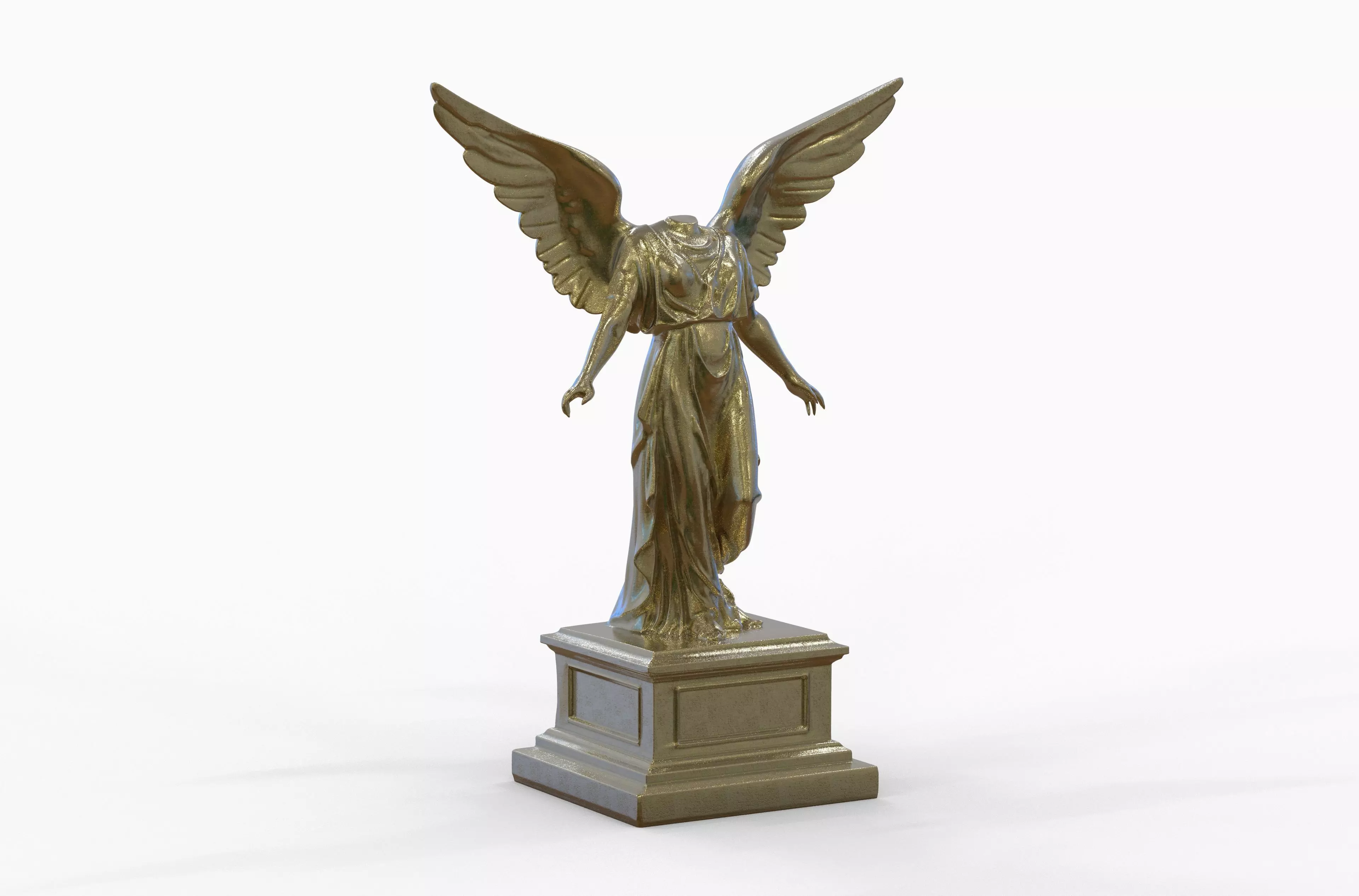 Headless Angel Statue - High Detail ZBrush 3D Model 3D model_4