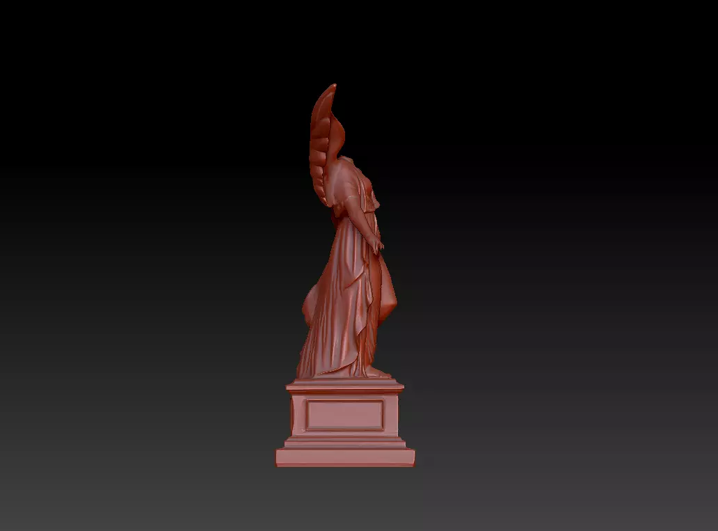 Headless Angel Statue - High Detail ZBrush 3D Model 3D model_5