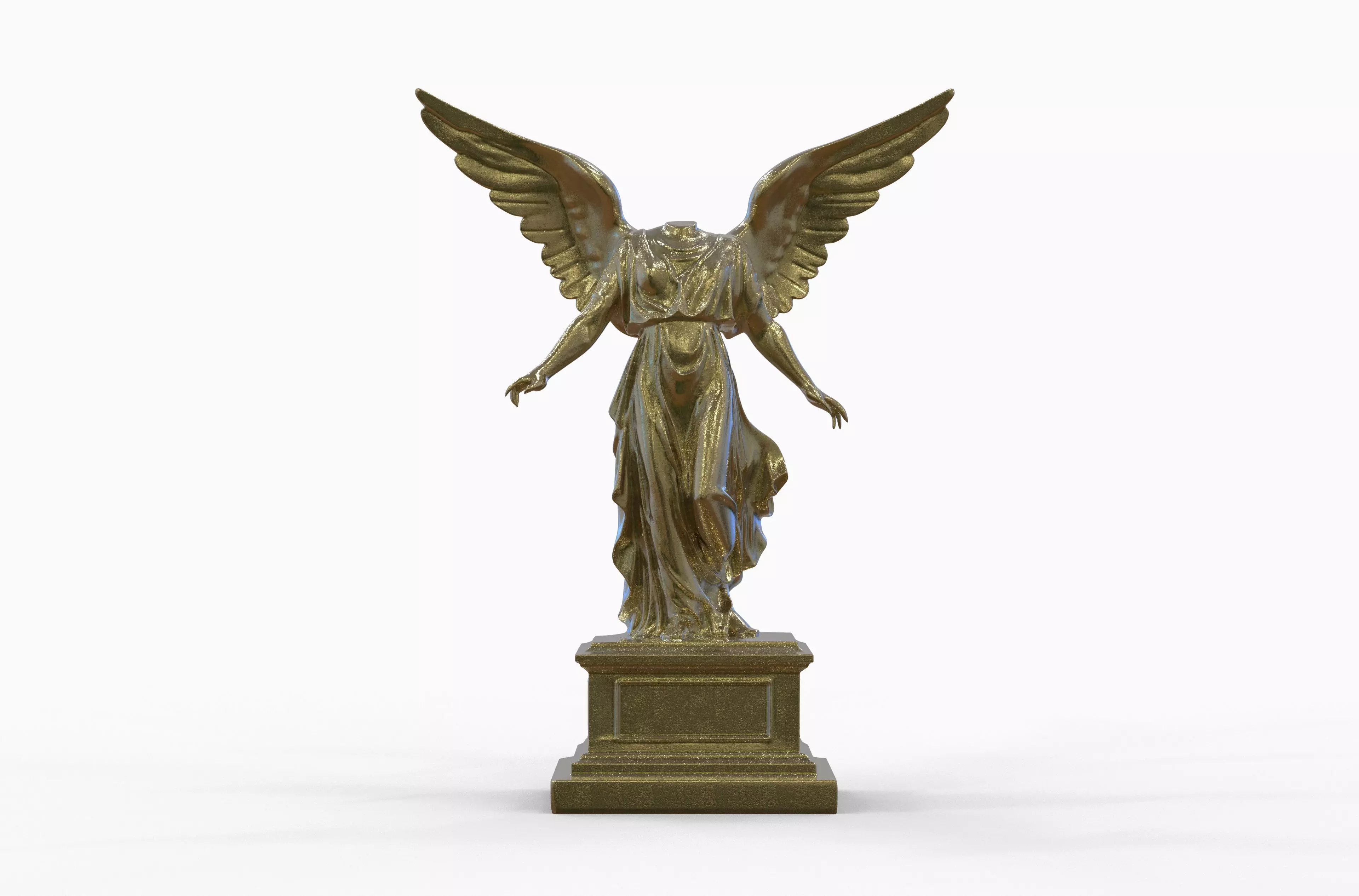 Headless Angel Statue - High Detail ZBrush 3D Model 3D model_3