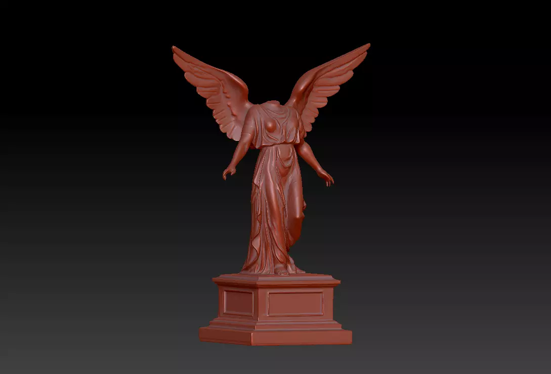 Headless Angel Statue - High Detail ZBrush 3D Model 3D model_6