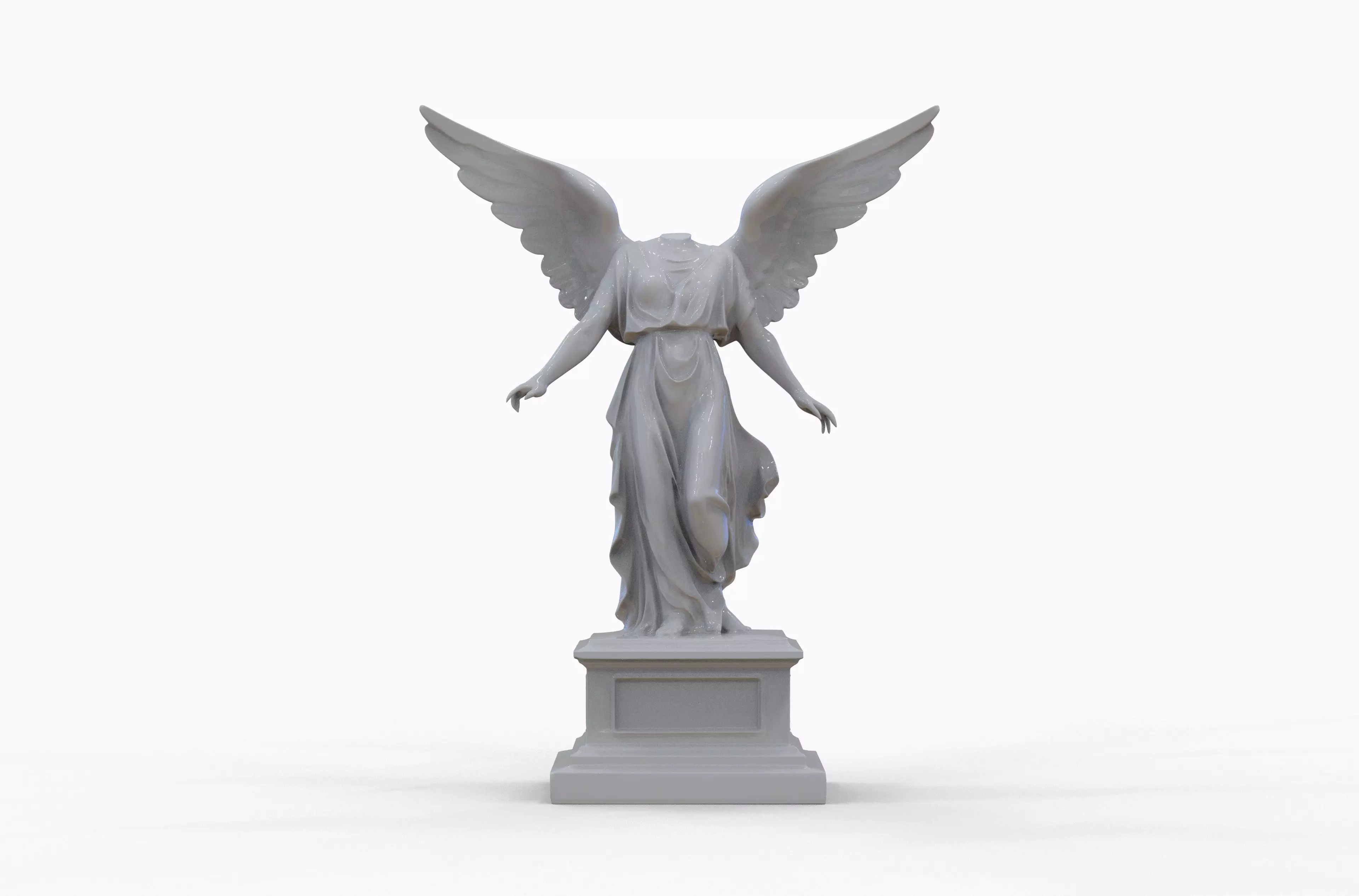 Headless Angel Statue - High Detail ZBrush 3D Model 3D model_0
