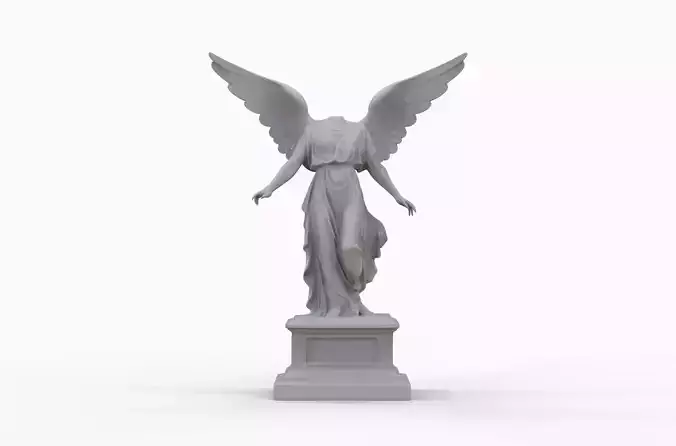 Headless Angel Statue - High Detail ZBrush 3D Model