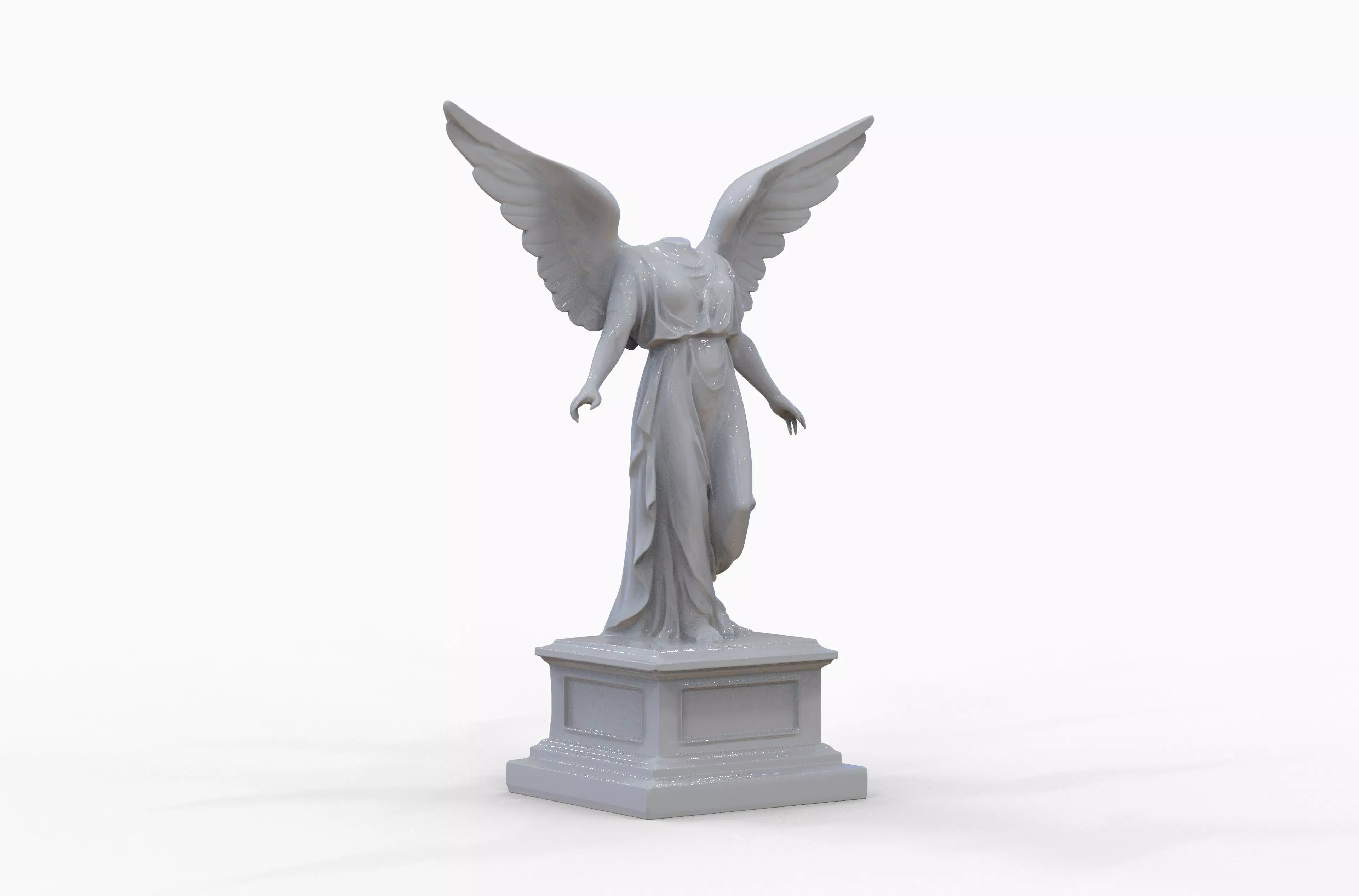 Headless Angel Statue - High Detail ZBrush 3D Model 3D model_2