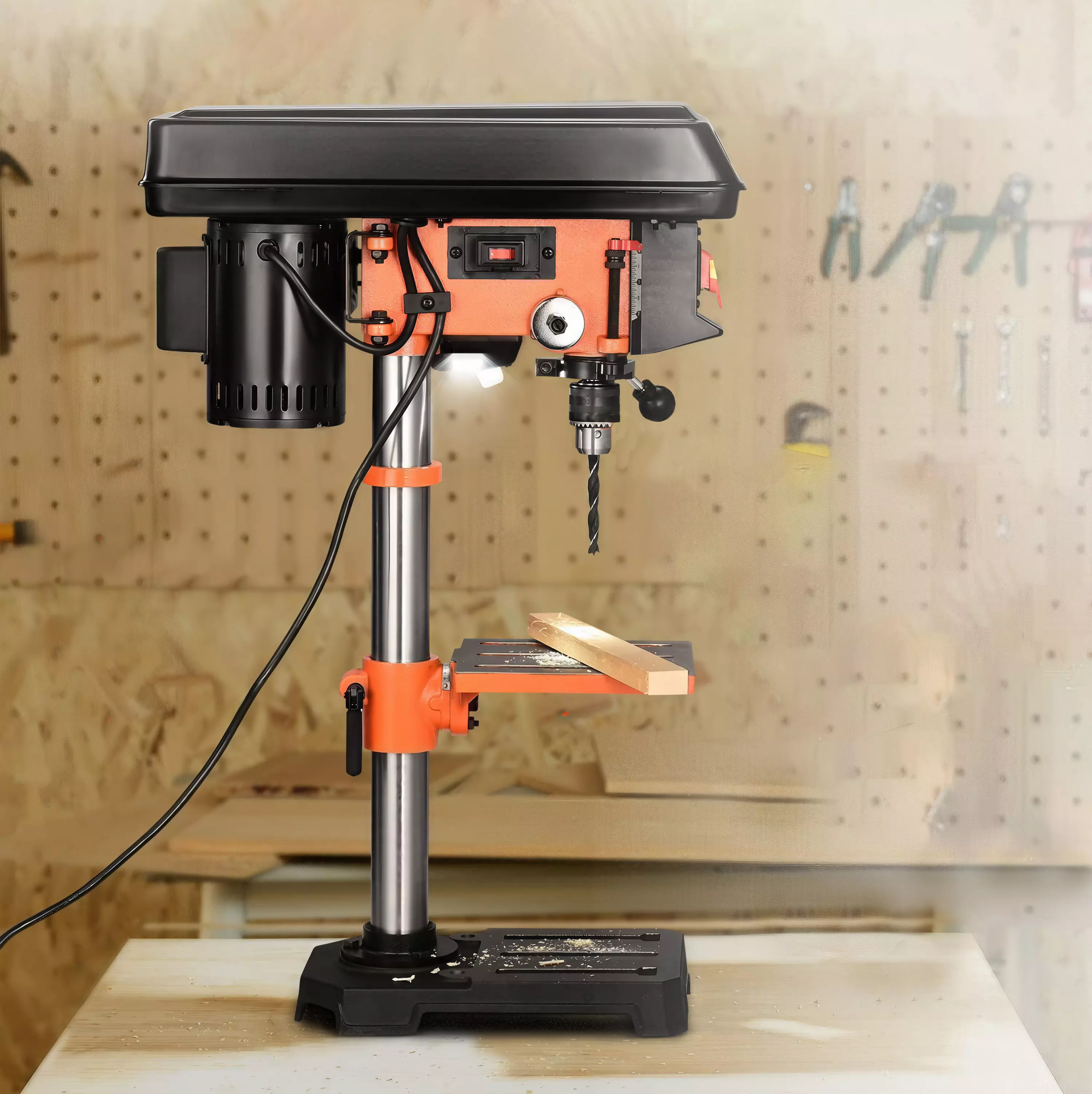Worktable Benchtop Drill Press Machine 3D model_0