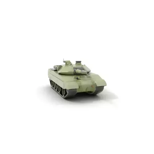 Olive Battle Tank model pack