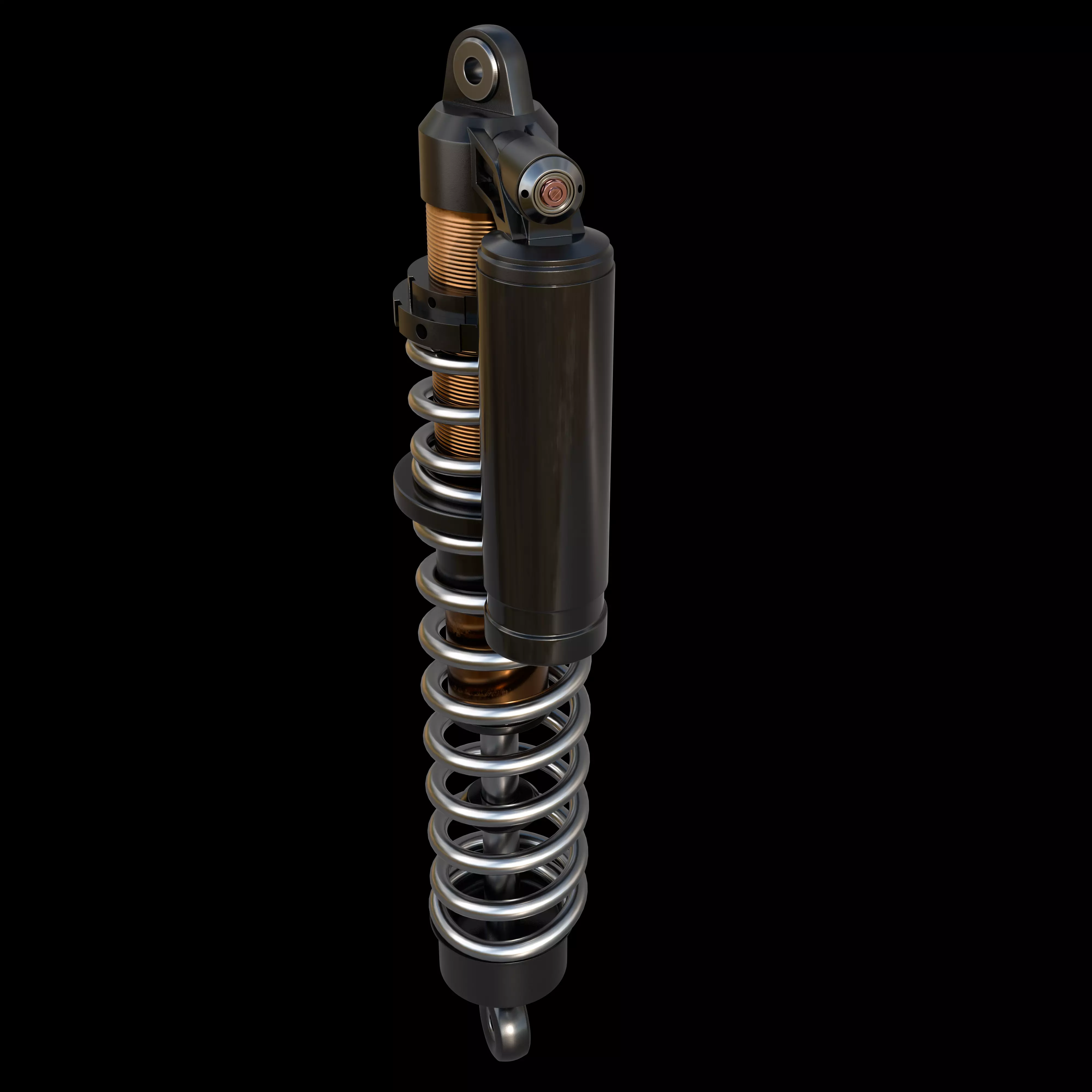 coilover shock absorber 3D model_1
