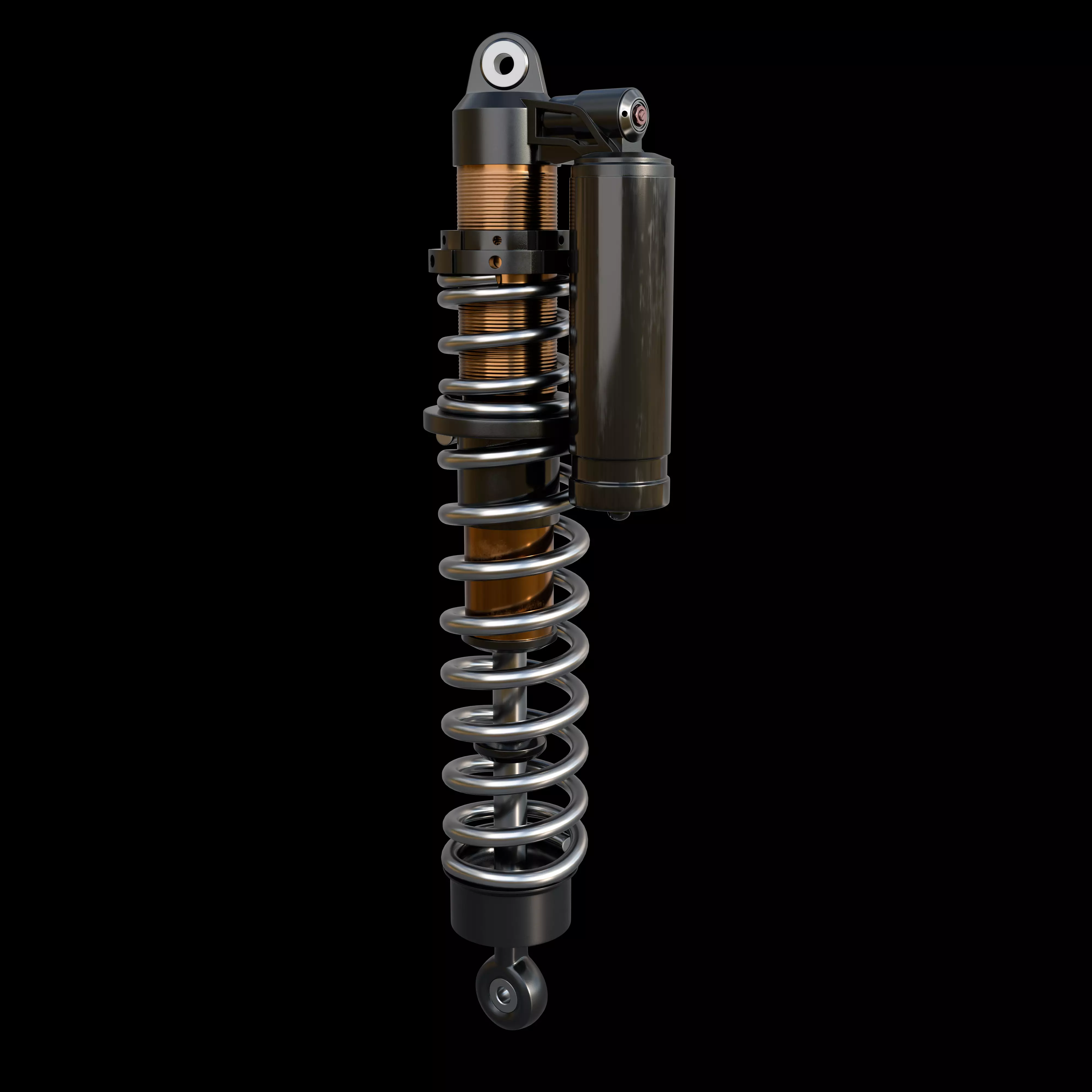 coilover shock absorber 3D model_0