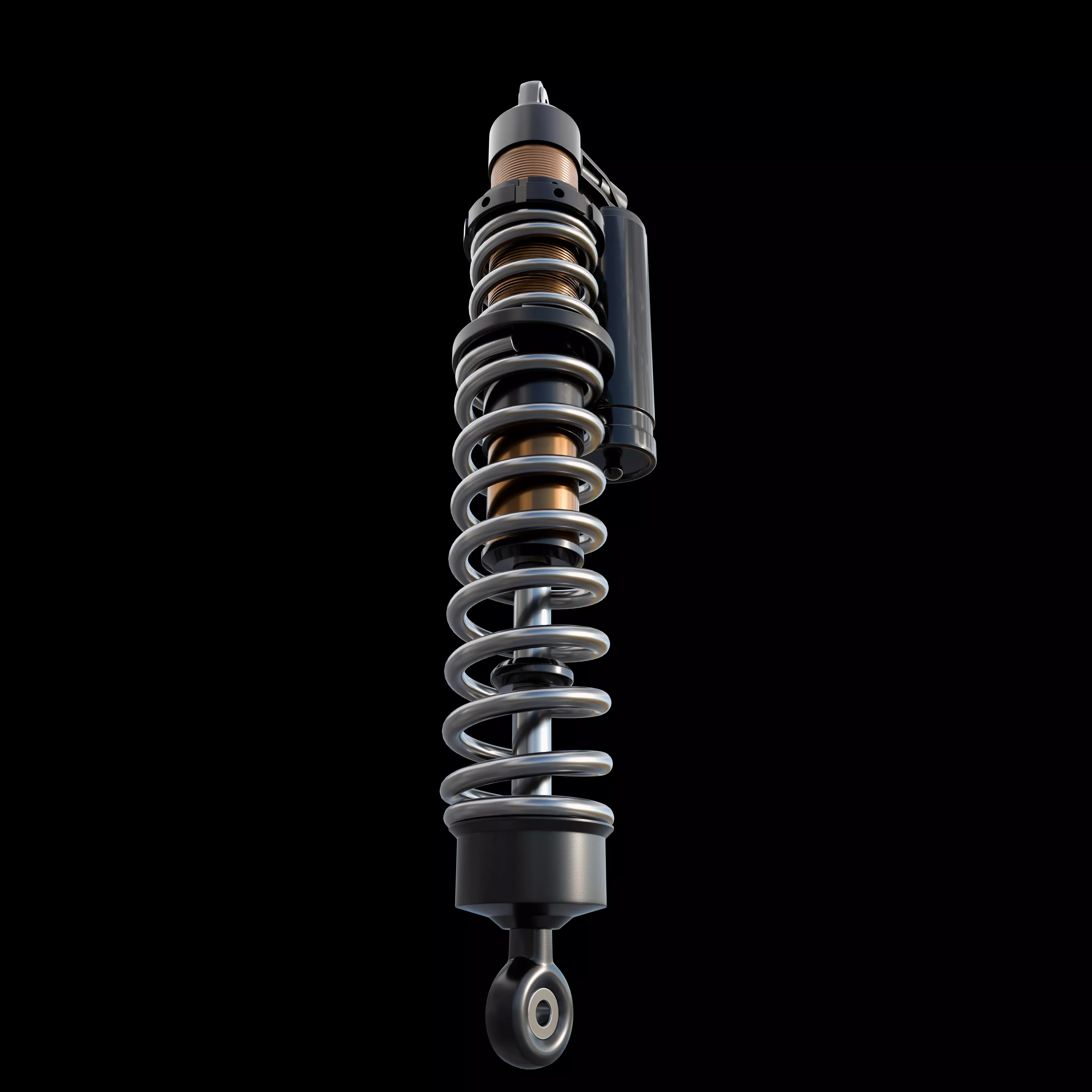 coilover shock absorber 3D model_6