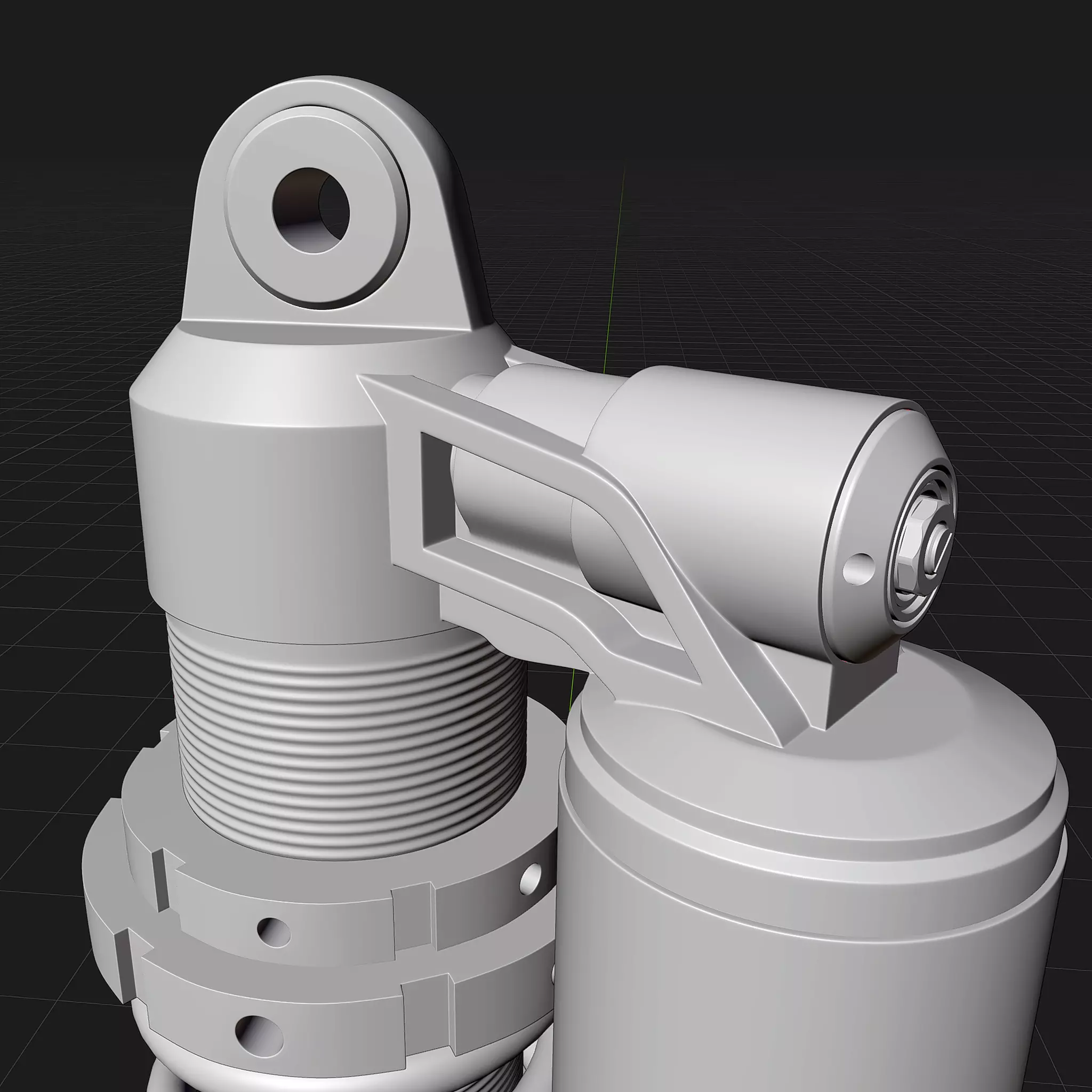 coilover shock absorber 3D model_10