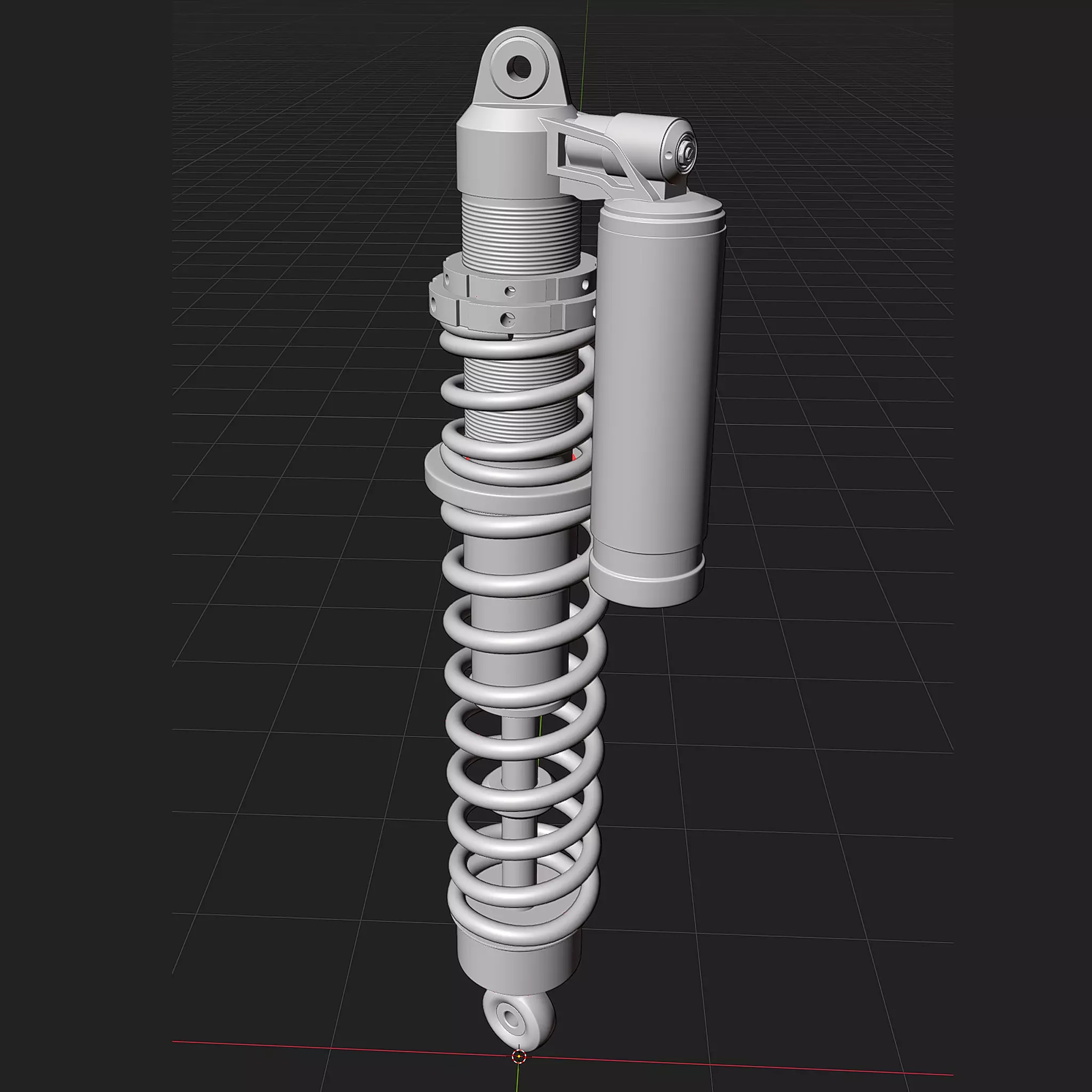 coilover shock absorber 3D model_11
