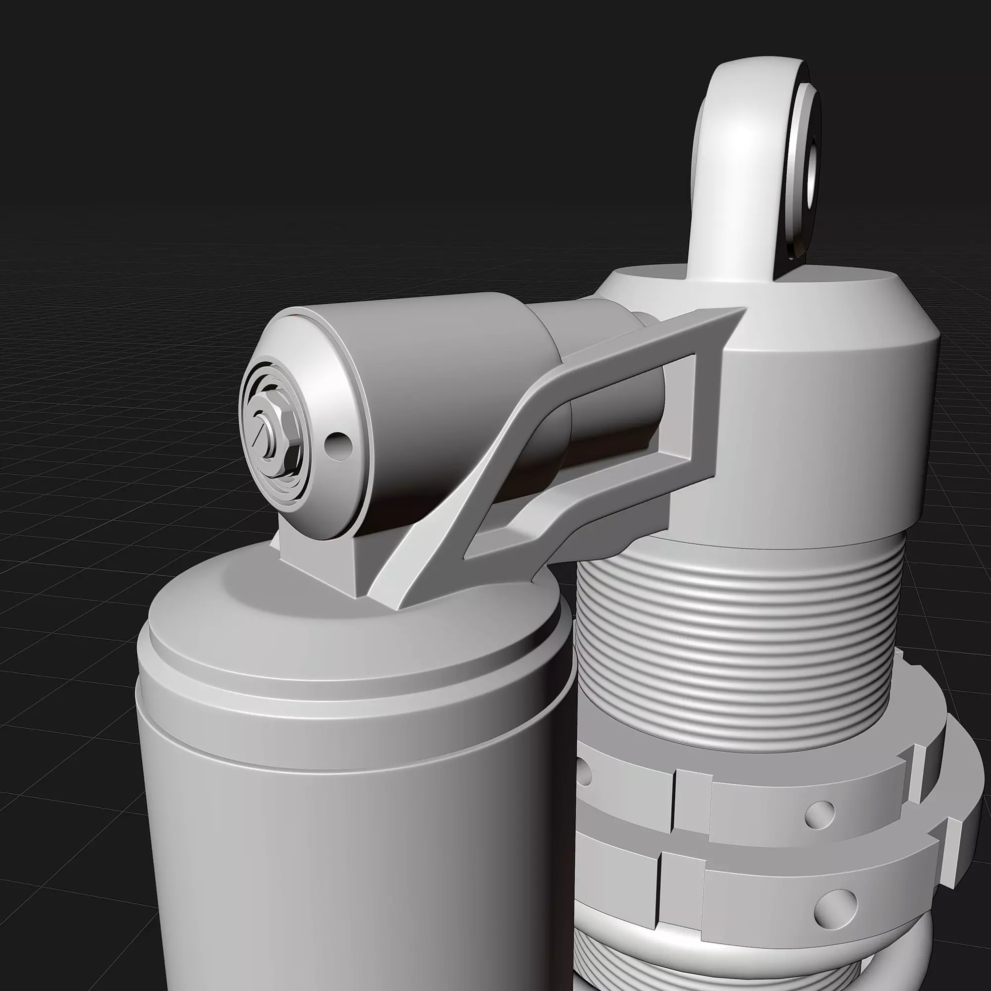 coilover shock absorber 3D model_9