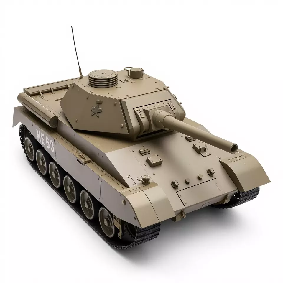 Desert Storm Tank model pack Low-poly 3D model_3