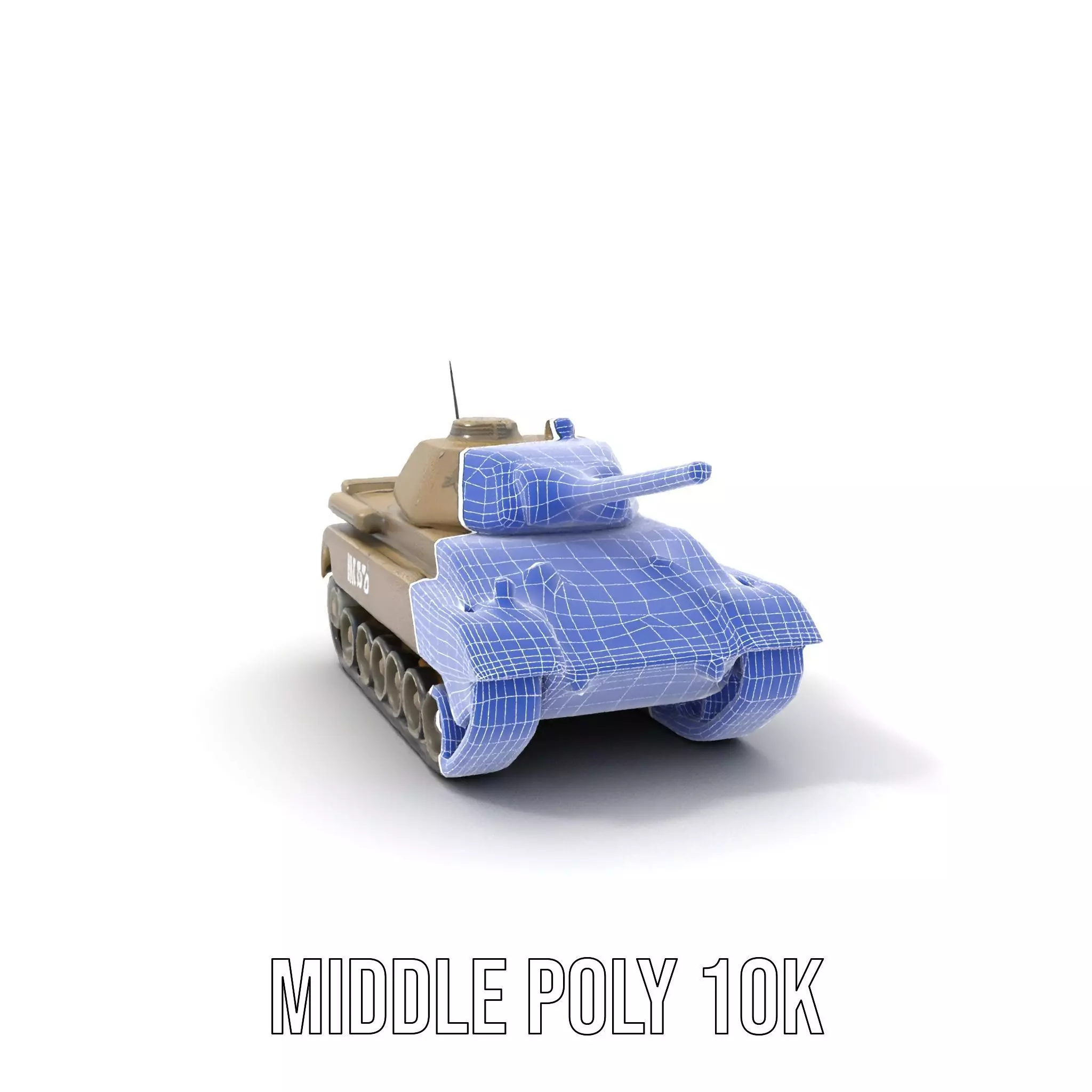 Desert Storm Tank model pack Low-poly 3D model_17