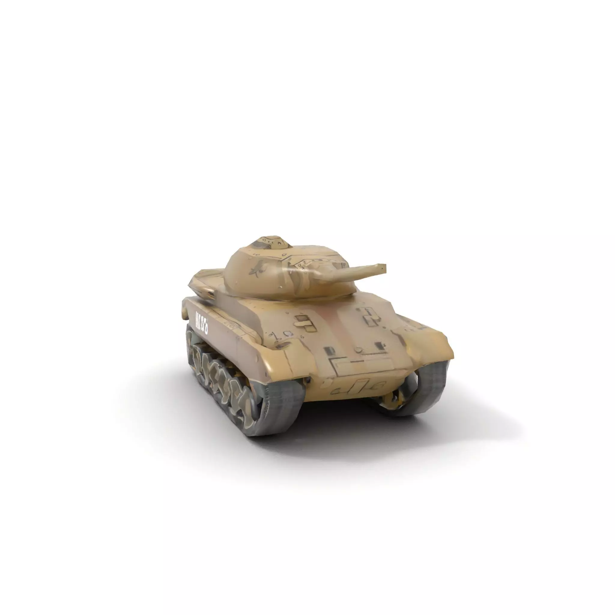 Desert Storm Tank model pack Low-poly 3D model_15