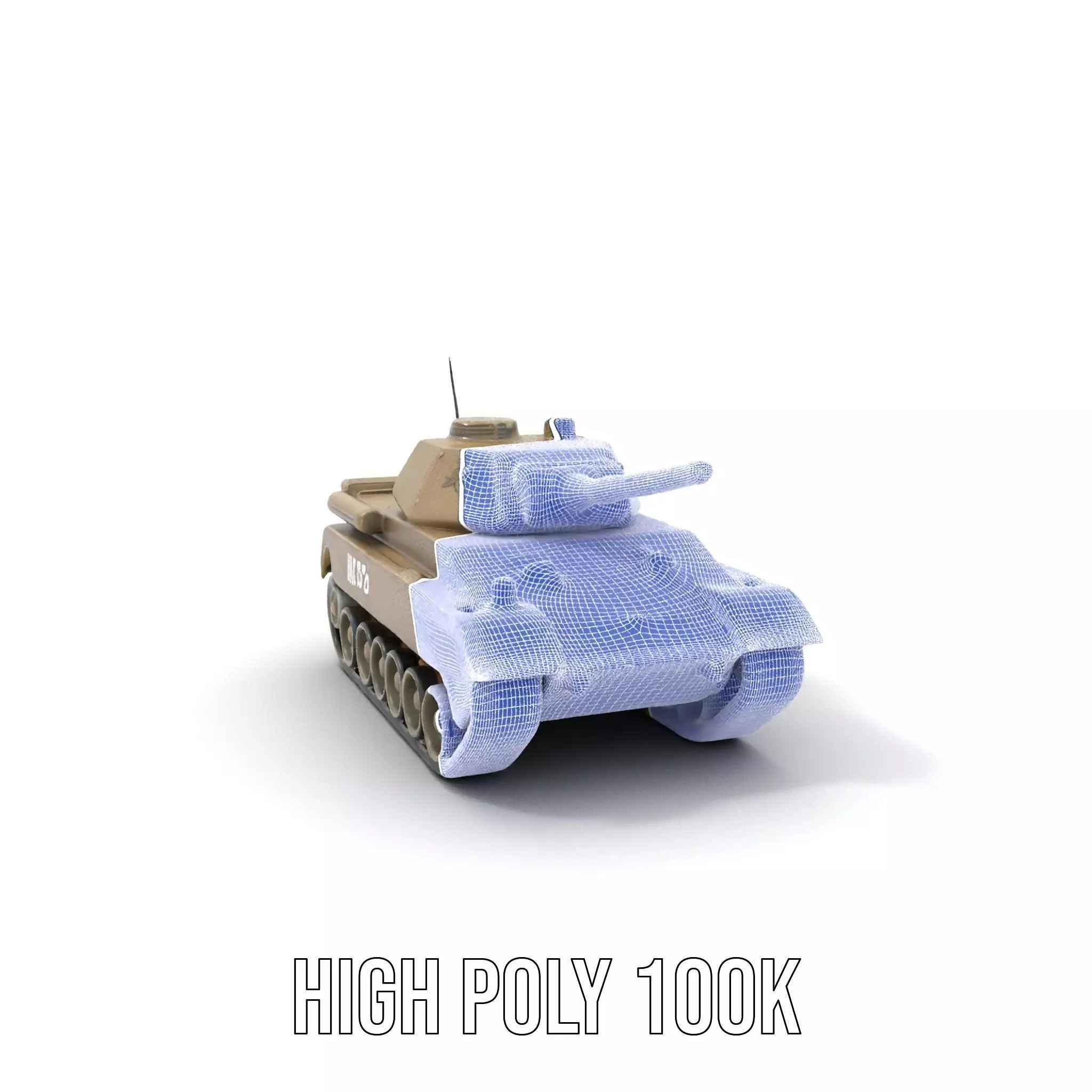 Desert Storm Tank model pack Low-poly 3D model_5