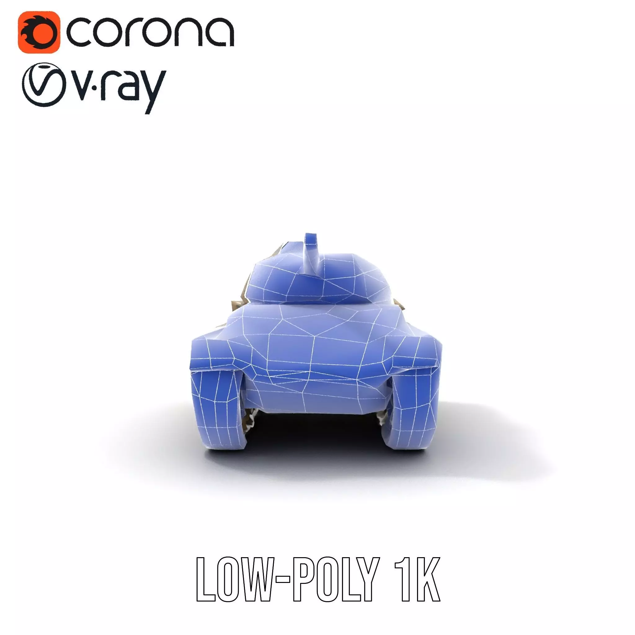 Desert Storm Tank model pack Low-poly 3D model_18