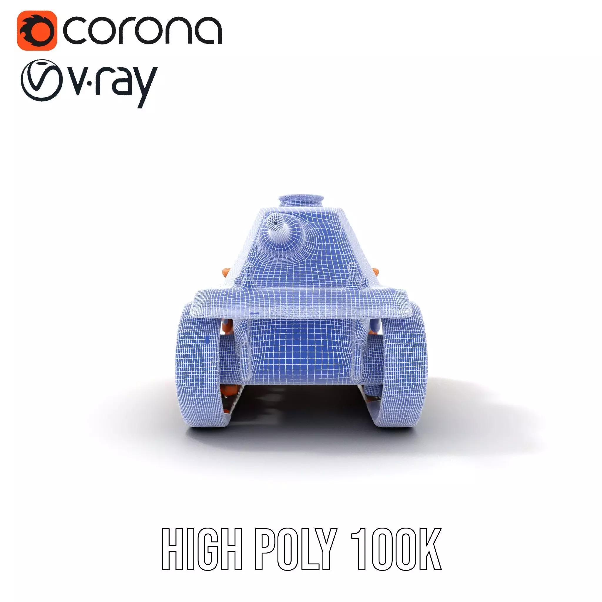 Desert Camouflage Tank model pack Low-poly 3D model_33