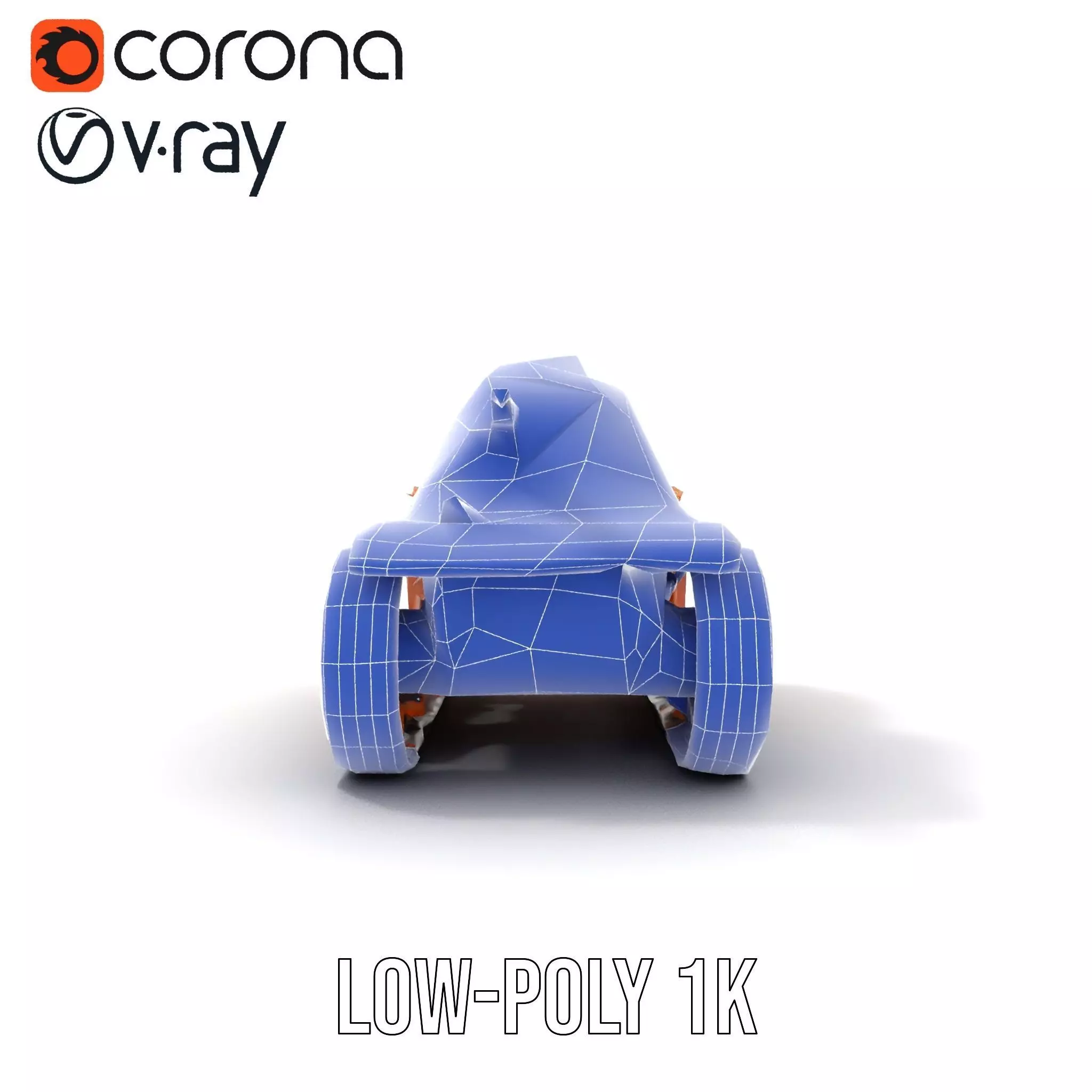 Desert Camouflage Tank model pack Low-poly 3D model_29